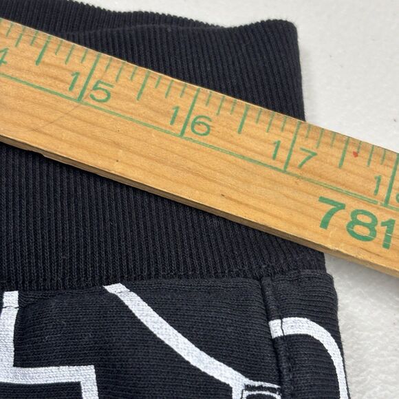 Champion Reverse Weave AOP Mens XL Black White Script Logo Joggers Sweatpants - Picture 11 of 12